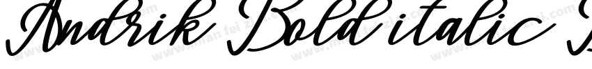 Andrik Bold italic Bold Italic字体转换